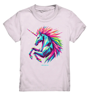 Prunkendes geometrisches Einhorn - Kids Premium Shirt Bright Lights Arts