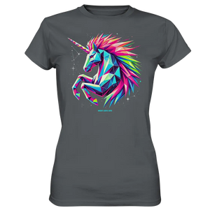 Prunkendes geometrisches Einhorn - Ladies Premium Shirt Bright Lights Arts