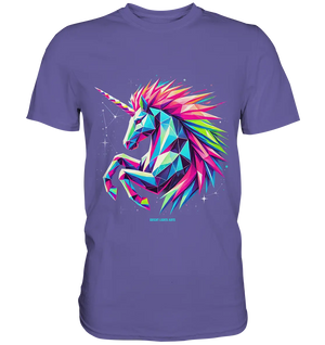 Prunkendes geometrisches Einhorn - Premium Shirt Bright Lights Arts