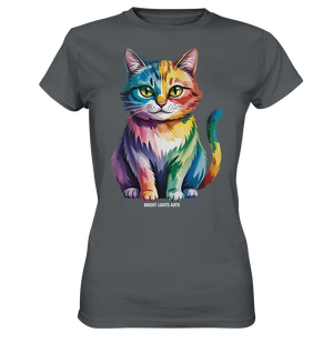 Rainbow Cat – Vielfalt & Harmonie - Ladies Premium Shirt Bright Lights Arts
