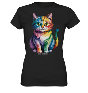 Rainbow Cat – Vielfalt & Harmonie - Ladies Premium Shirt Bright Lights Arts