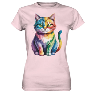 Rainbow Cat – Vielfalt & Harmonie - Ladies Premium Shirt Bright Lights Arts
