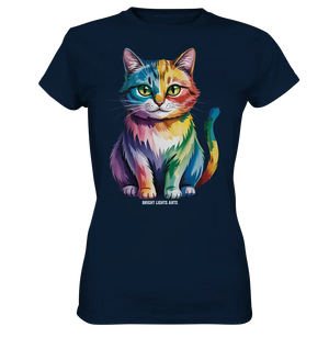 Rainbow Cat – Vielfalt & Harmonie - Ladies Premium Shirt Bright Lights Arts