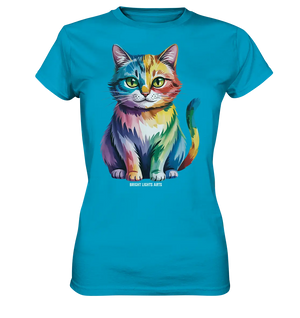 Rainbow Cat – Vielfalt & Harmonie - Ladies Premium Shirt Bright Lights Arts