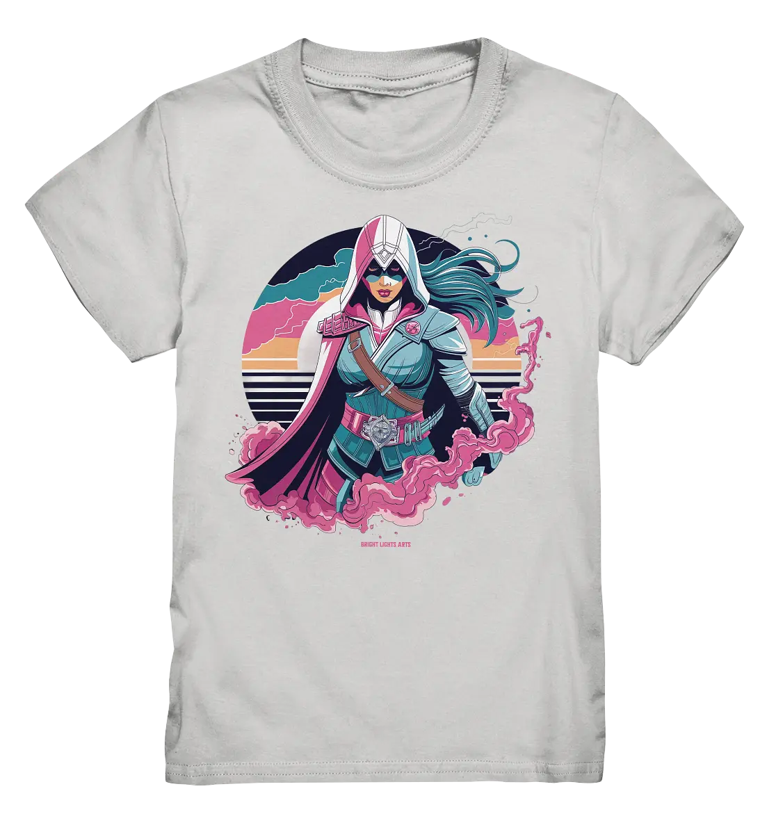 Retro-Future Hero - Kids Premium Shirt Bright Lights Arts