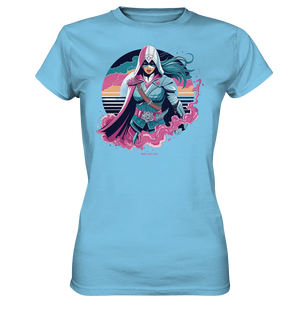 Retro-Future Hero - Ladies Premium Shirt Bright Lights Arts
