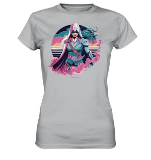 Retro-Future Hero - Ladies Premium Shirt Bright Lights Arts