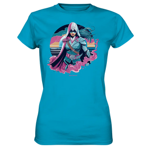 Retro-Future Hero - Ladies Premium Shirt Bright Lights Arts