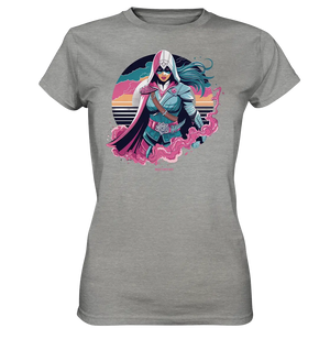 Retro-Future Hero - Ladies Premium Shirt Bright Lights Arts