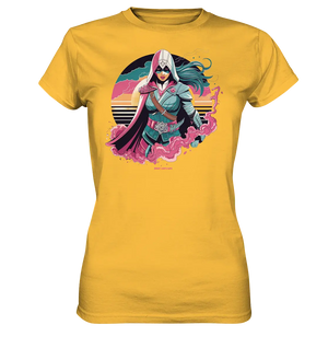 Retro-Future Hero - Ladies Premium Shirt Bright Lights Arts