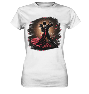 Romantischer Tanz im Rosenrausch - Ladies Premium Shirt Bright Lights Arts