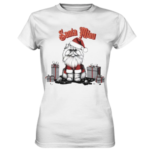 Santa Miau - Weihnachtskatze im Kostüm - Ladies Premium Shirt Bright Lights Arts