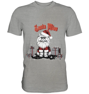 Santa Miau - Weihnachtskatze im Kostüm - Premium Shirt Bright Lights Arts