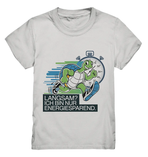 Schildkröte mit Energie – "Langsam? Ich bin nur Energiesparen" - Kids Premium Shirt Bright Lights Arts