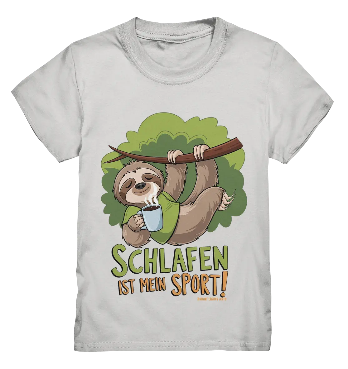 Schlafen ist mein Sport – Lustiges Faultier - Kids Premium Shirt Bright Lights Arts