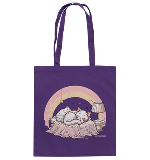 Schlafendes Kätzchen – Traumhafte Ruhe - Baumwolltasche Bright Lights Arts