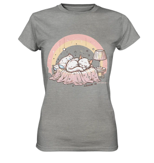 Schlafendes Kätzchen – Traumhafte Ruhe - Ladies Premium Shirt Bright Lights Arts