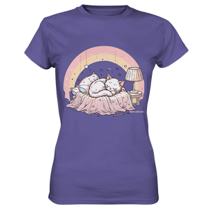 Schlafendes Kätzchen – Traumhafte Ruhe - Ladies Premium Shirt Bright Lights Arts