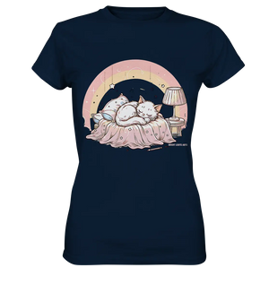 Schlafendes Kätzchen – Traumhafte Ruhe - Ladies Premium Shirt Bright Lights Arts