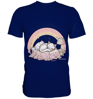 Schlafendes Kätzchen – Traumhafte Ruhe - Premium Shirt Bright Lights Arts