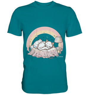 Schlafendes Kätzchen – Traumhafte Ruhe - Premium Shirt Bright Lights Arts