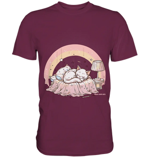 Schlafendes Kätzchen – Traumhafte Ruhe - Premium Shirt Bright Lights Arts