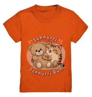 Schnurri Schnurri Buh - Niedliche Katze & Teddybär - Kids Premium Shirt Bright Lights Arts