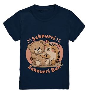 Schnurri Schnurri Buh - Niedliche Katze & Teddybär - Kids Premium Shirt Bright Lights Arts