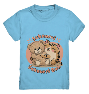 Schnurri Schnurri Buh - Niedliche Katze & Teddybär - Kids Premium Shirt Bright Lights Arts