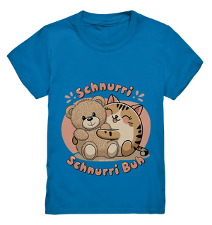 Schnurri Schnurri Buh - Niedliche Katze & Teddybär - Kids Premium Shirt Bright Lights Arts