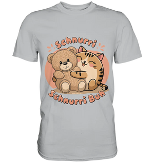 Schnurri Schnurri Buh - Niedliche Katze & Teddybär - Premium Shirt Bright Lights Arts