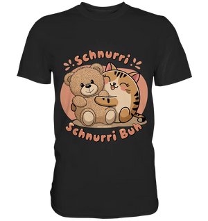 Schnurri Schnurri Buh - Niedliche Katze & Teddybär - Premium Shirt Bright Lights Arts