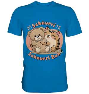 Schnurri Schnurri Buh - Niedliche Katze & Teddybär - Premium Shirt Bright Lights Arts
