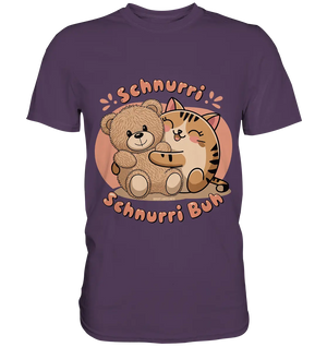 Schnurri Schnurri Buh - Niedliche Katze & Teddybär - Premium Shirt Bright Lights Arts