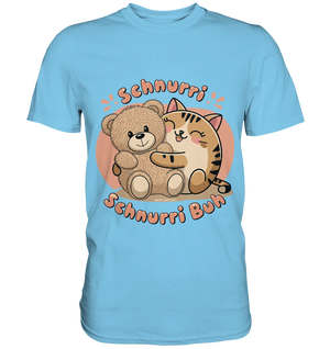 Schnurri Schnurri Buh - Niedliche Katze & Teddybär - Premium Shirt Bright Lights Arts