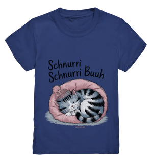 Schnurri Schnurri Buh - Schlafende Katze im rosa Bett - Kids Premium Shirt Bright Lights Arts