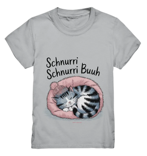 Schnurri Schnurri Buh - Schlafende Katze im rosa Bett - Kids Premium Shirt Bright Lights Arts