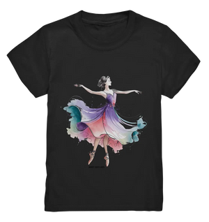 Schwebende Anmut – Tänzerin im Aquarellstil - Kids Premium Shirt Bright Lights Arts