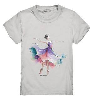 Schwebende Anmut – Tänzerin im Aquarellstil - Kids Premium Shirt Bright Lights Arts