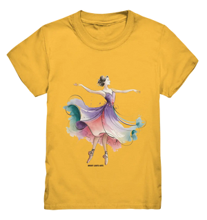 Schwebende Anmut – Tänzerin im Aquarellstil - Kids Premium Shirt Bright Lights Arts