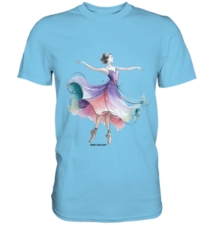 Schwebende Anmut – Tänzerin im Aquarellstil - Premium Shirt Bright Lights Arts