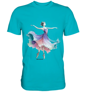 Schwebende Anmut – Tänzerin im Aquarellstil - Premium Shirt Bright Lights Arts