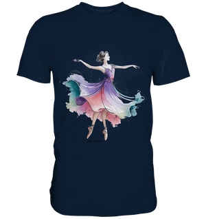 Schwebende Anmut – Tänzerin im Aquarellstil - Premium Shirt Bright Lights Arts