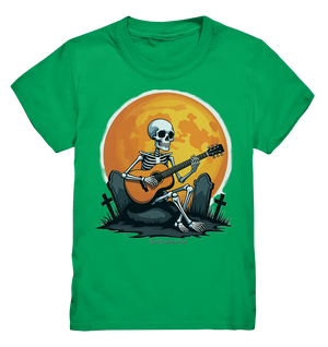 Skeleton Serenade - Kids Premium Shirt Bright Lights Arts