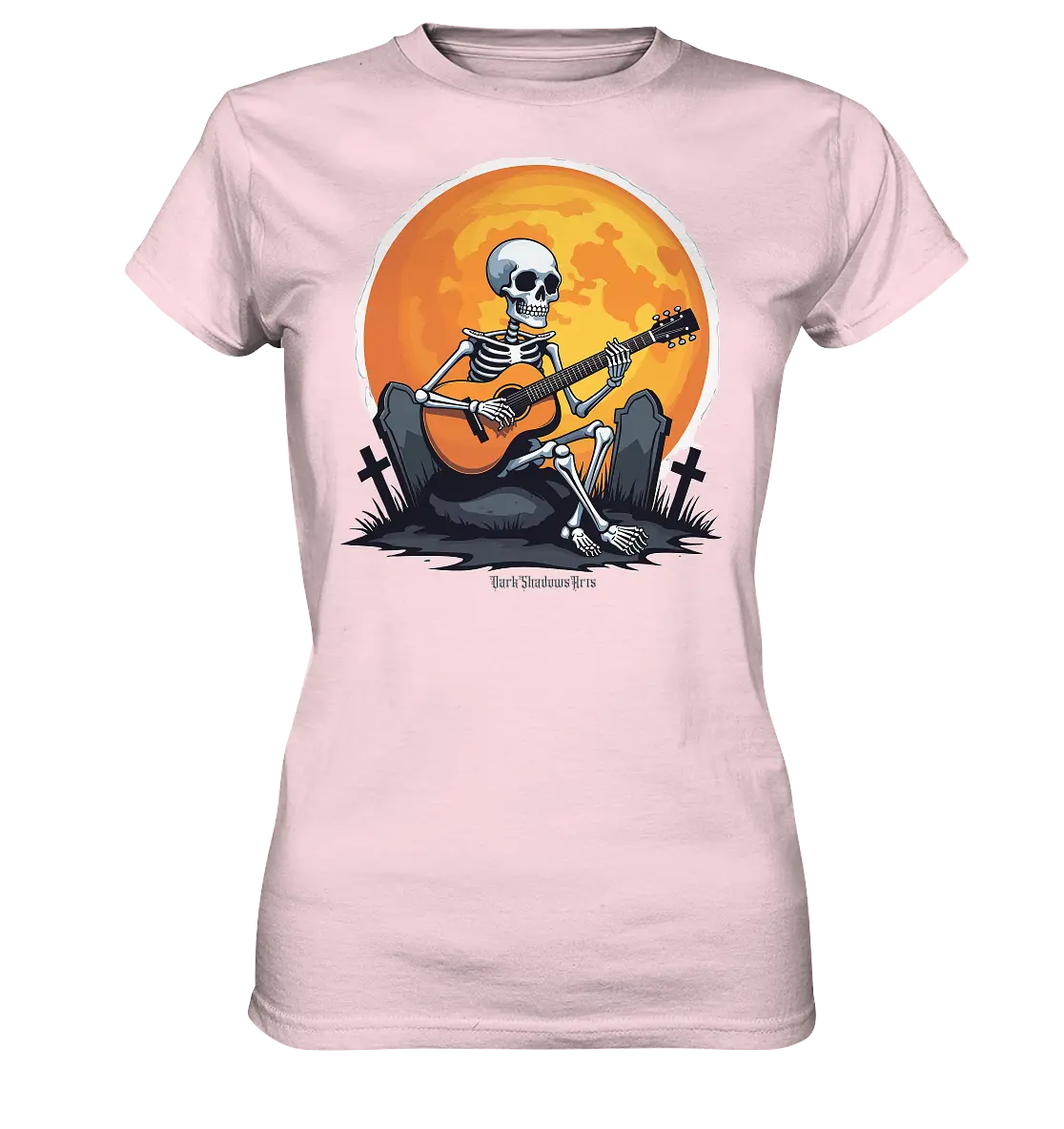 Skeleton Serenade - Ladies Premium Shirt Bright Lights Arts