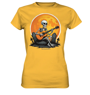 Skeleton Serenade - Ladies Premium Shirt Bright Lights Arts