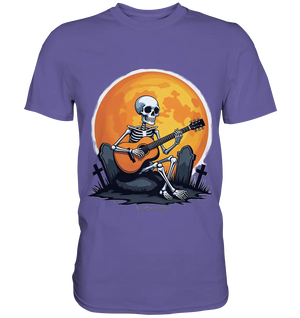 Skeleton Serenade - Premium Shirt Bright Lights Arts