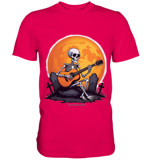 Skeleton Serenade - Premium Shirt Bright Lights Arts