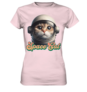 Space Cat Mission - Ladies Premium Shirt Bright Lights Arts