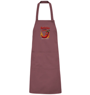 Spicier Is Always Possible – Cartoon Chili - Organic Grillschürze Bright Lights Arts